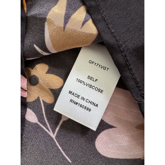 Gilner Farrar Ellie Blouse Boho Peasant Top Size Small Floral Ruffle Hem $228 - Picture 7 of 7